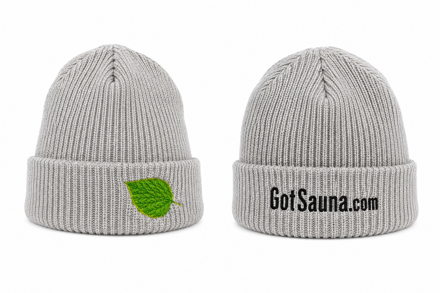 Got Sauna® Heritage Knit Grey Beanie