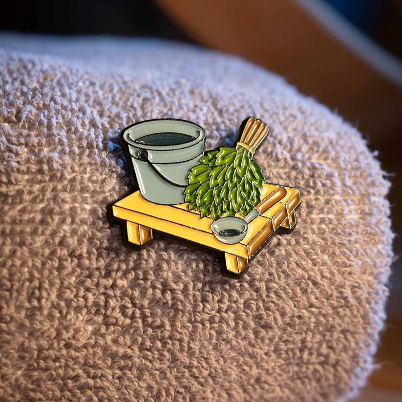 Sauna Time Pin