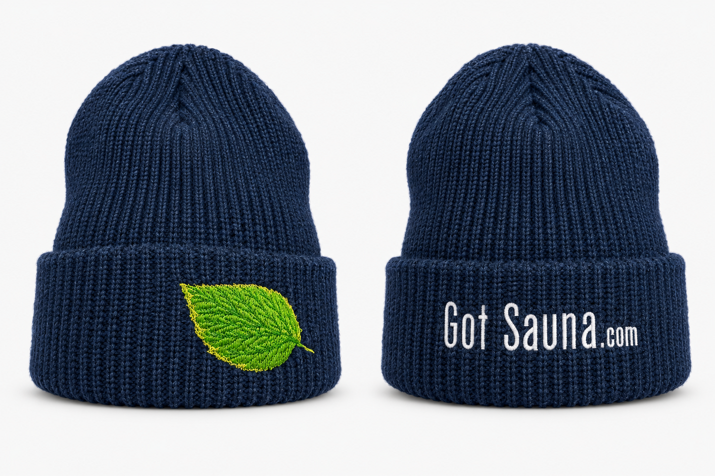 Got Sauna® Heritage Knit Blue Beanie