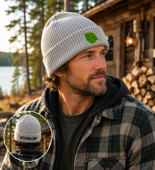 Got Sauna® Heritage Knit Grey Beanie