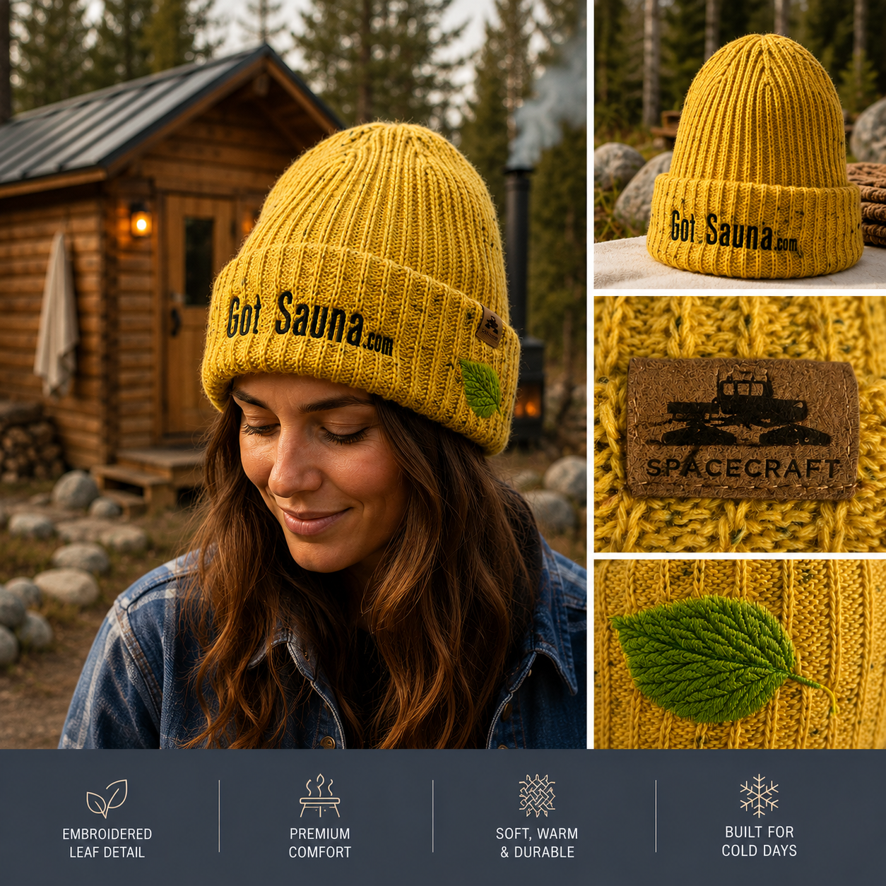 Got Sauna® Spacecraft Knit Beanie